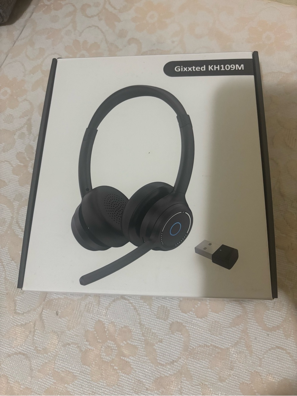 KH109M Black Wireless Headset with USB Dongle